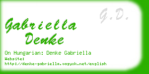 gabriella denke business card